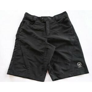 Canari Mens Polyester Solid Black Cycling Activewear Shorts Medium